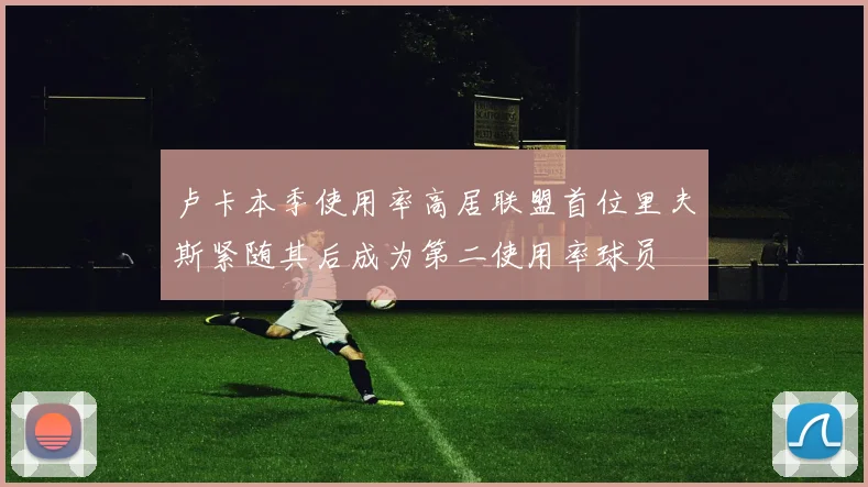 卢卡本季使用率高居联盟首位里夫斯紧随其后成为第二使用率球员